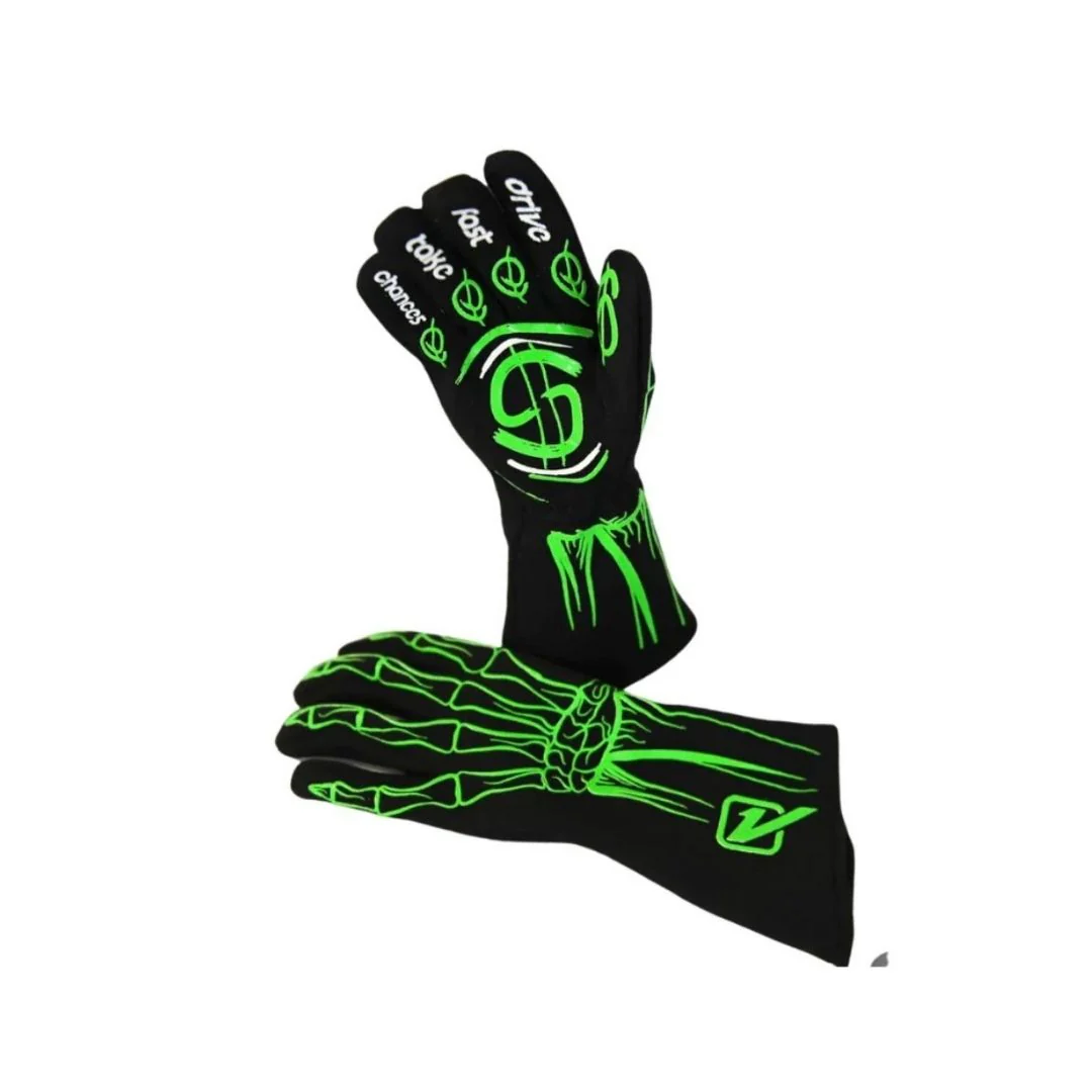 2-Layer SFI 5 YOUTH Racing Gloves - Bones - Image 9