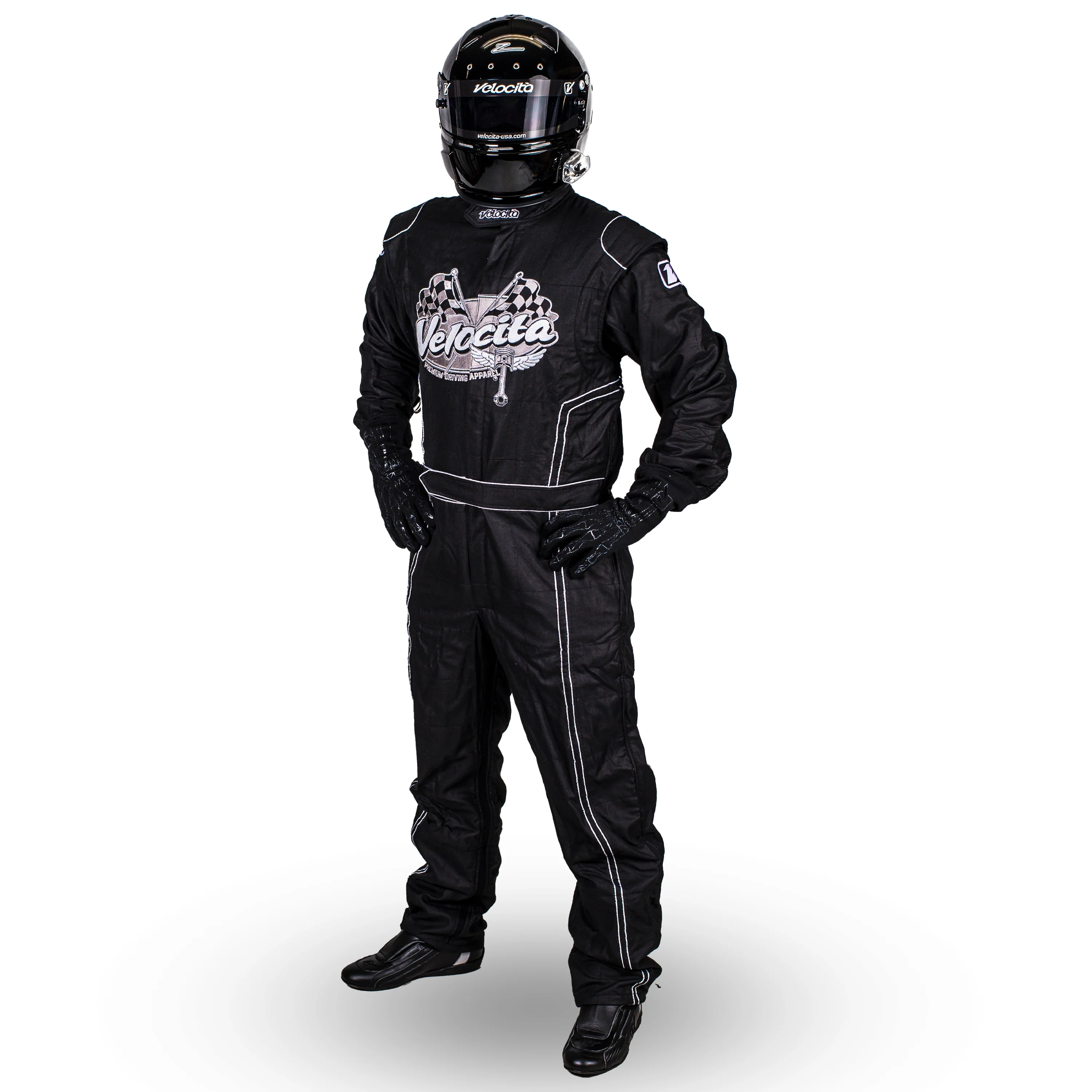 EXTENDED SIZES Velocita Wings and Pistons Suit - Image 9
