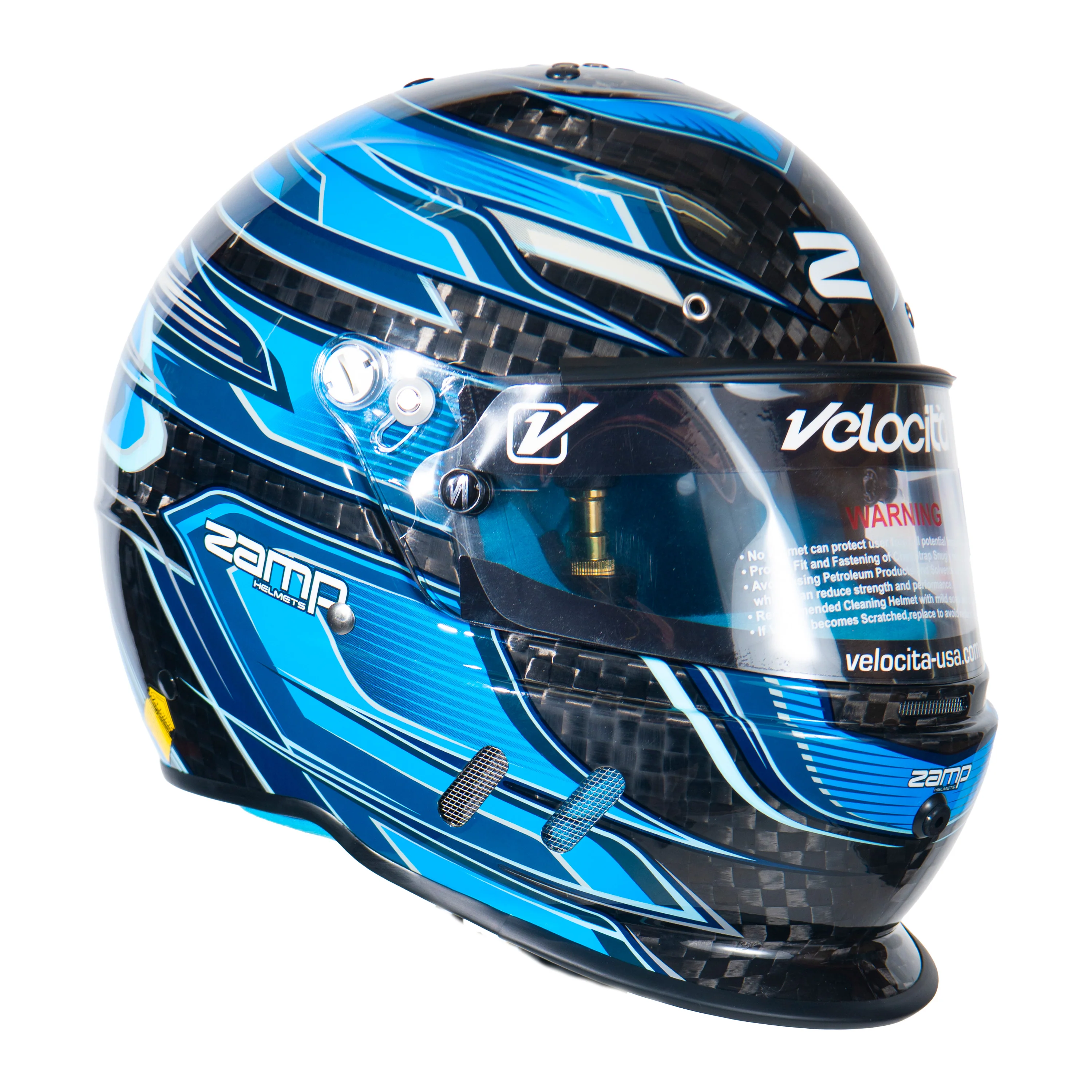 RZ-67 Pro Series-Carbon Fiber-Blue Graphic Helmet - Image 6