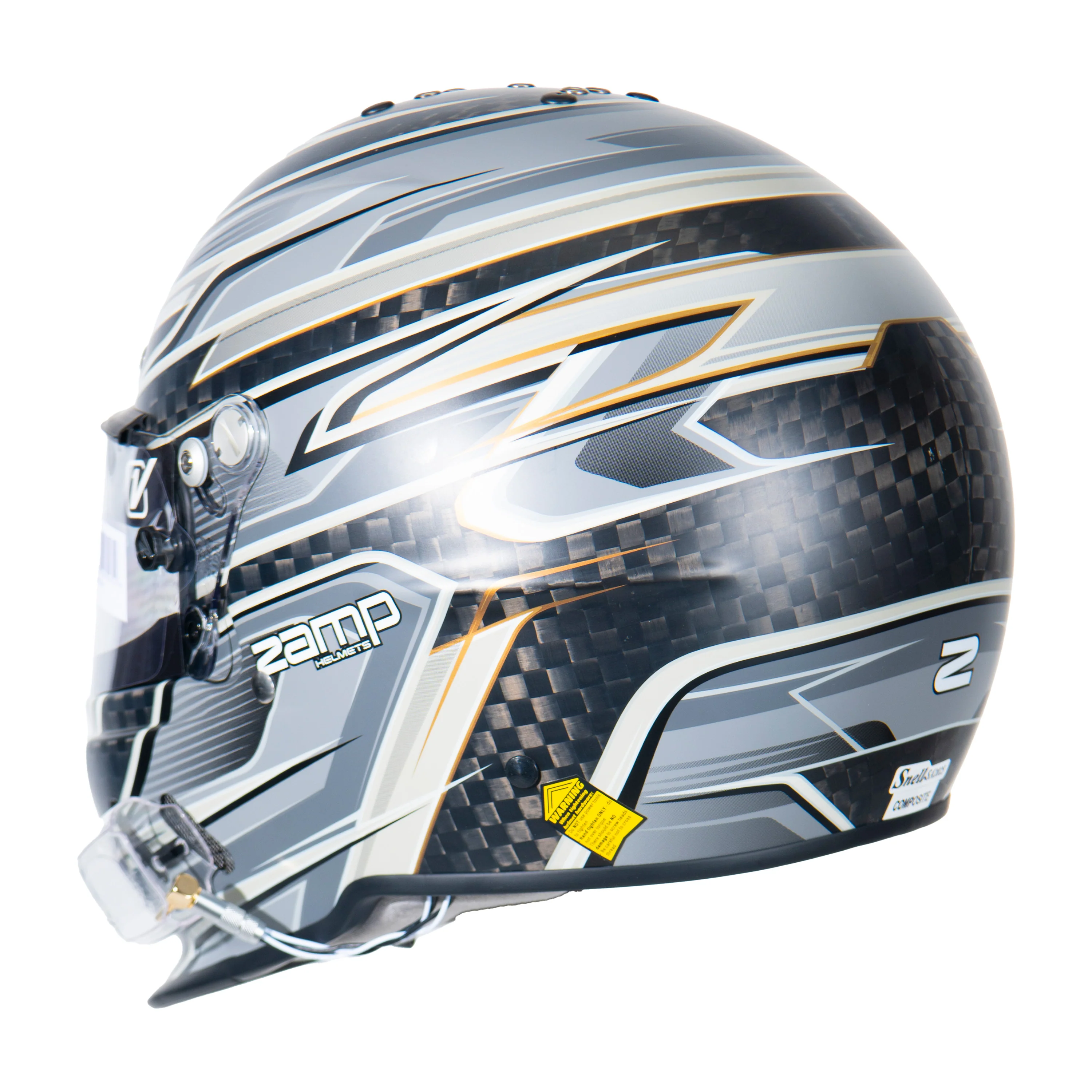 RZ-67 Pro Series-Carbon Fiber-Gray Graphic Helmet - Image 3