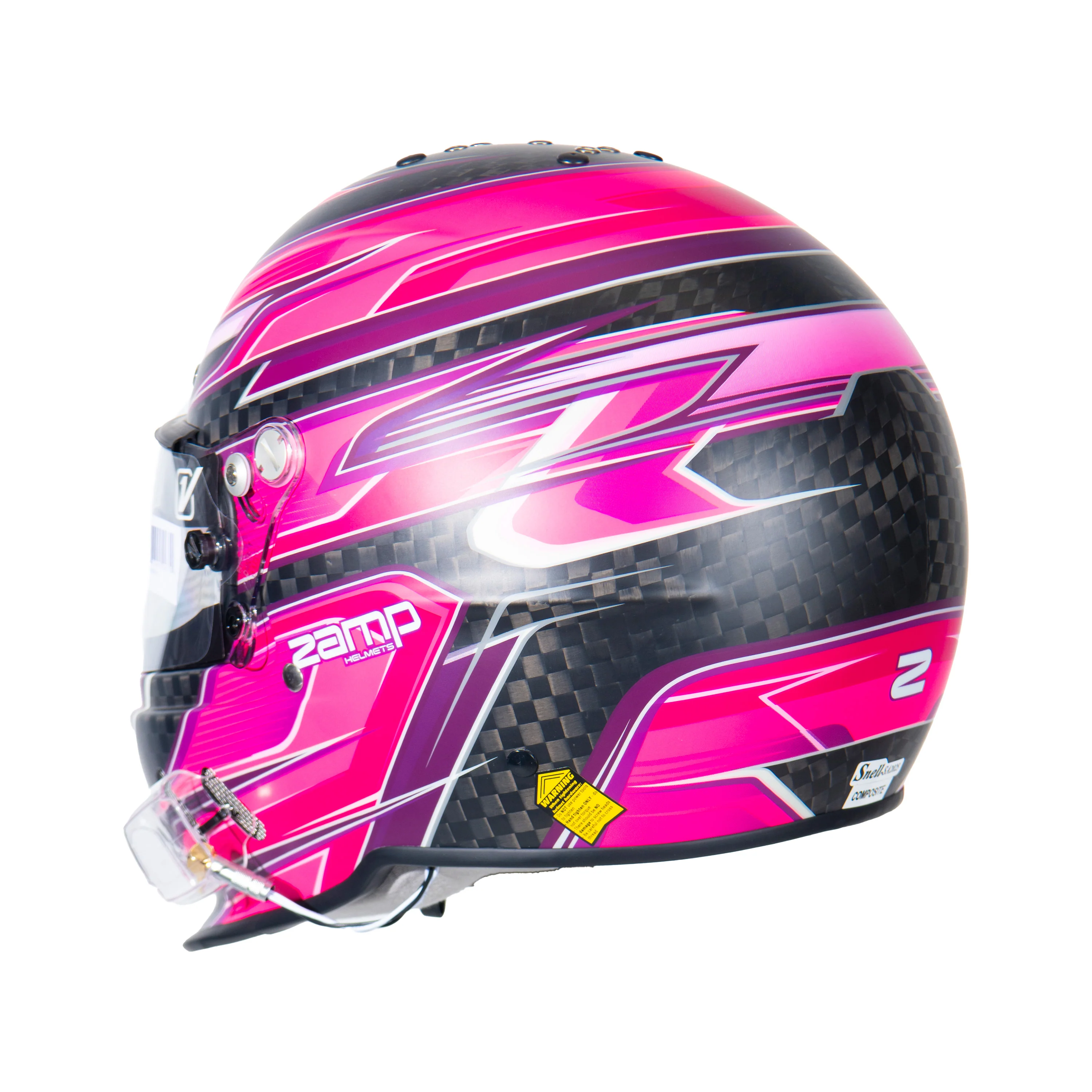 RZ-67 Pro Series-Carbon Fiber-Pink Graphic Helmet - Image 3