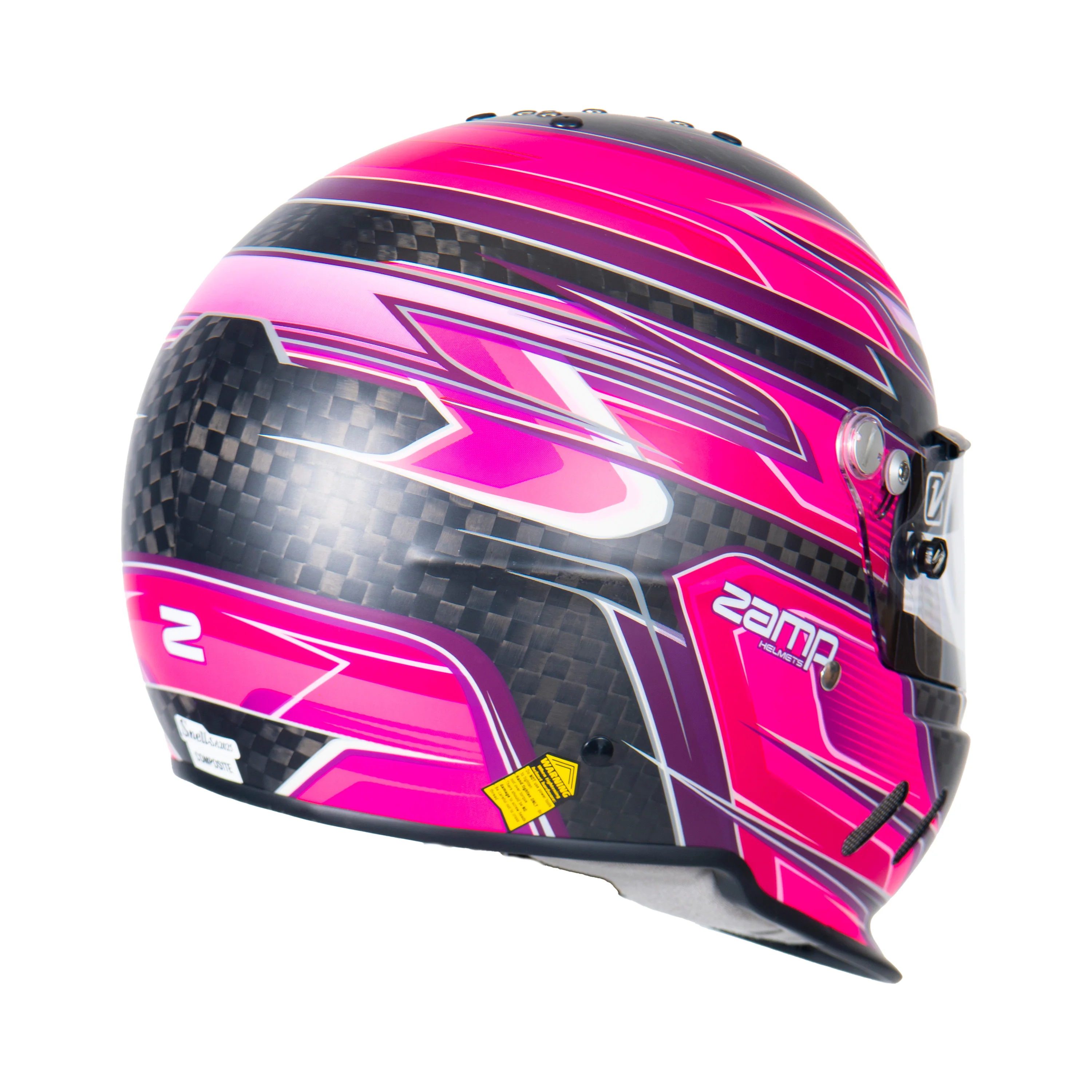RZ-67 Pro Series-Carbon Fiber-Pink Graphic Helmet - Image 4