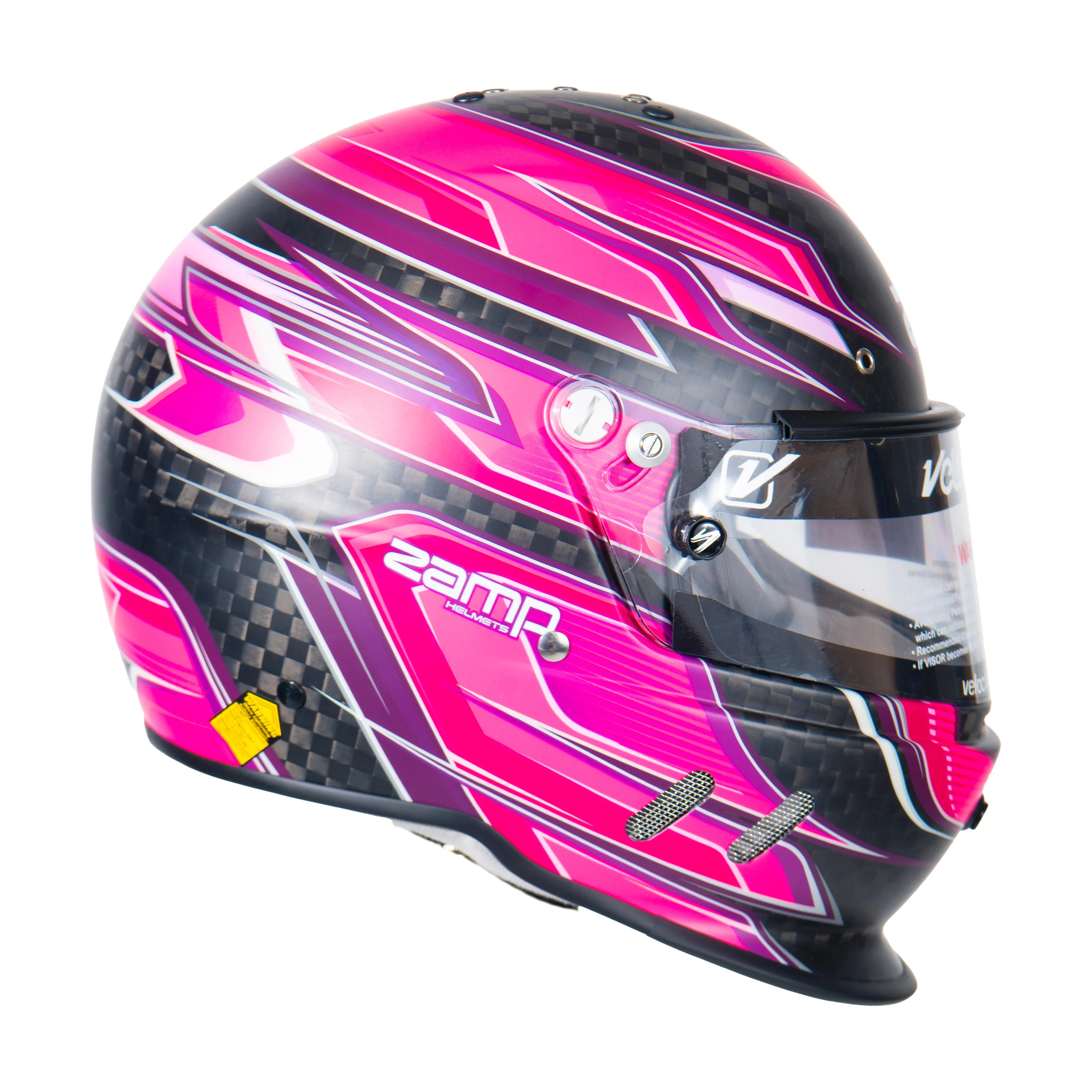 RZ-67 Pro Series-Carbon Fiber-Pink Graphic Helmet - Image 5