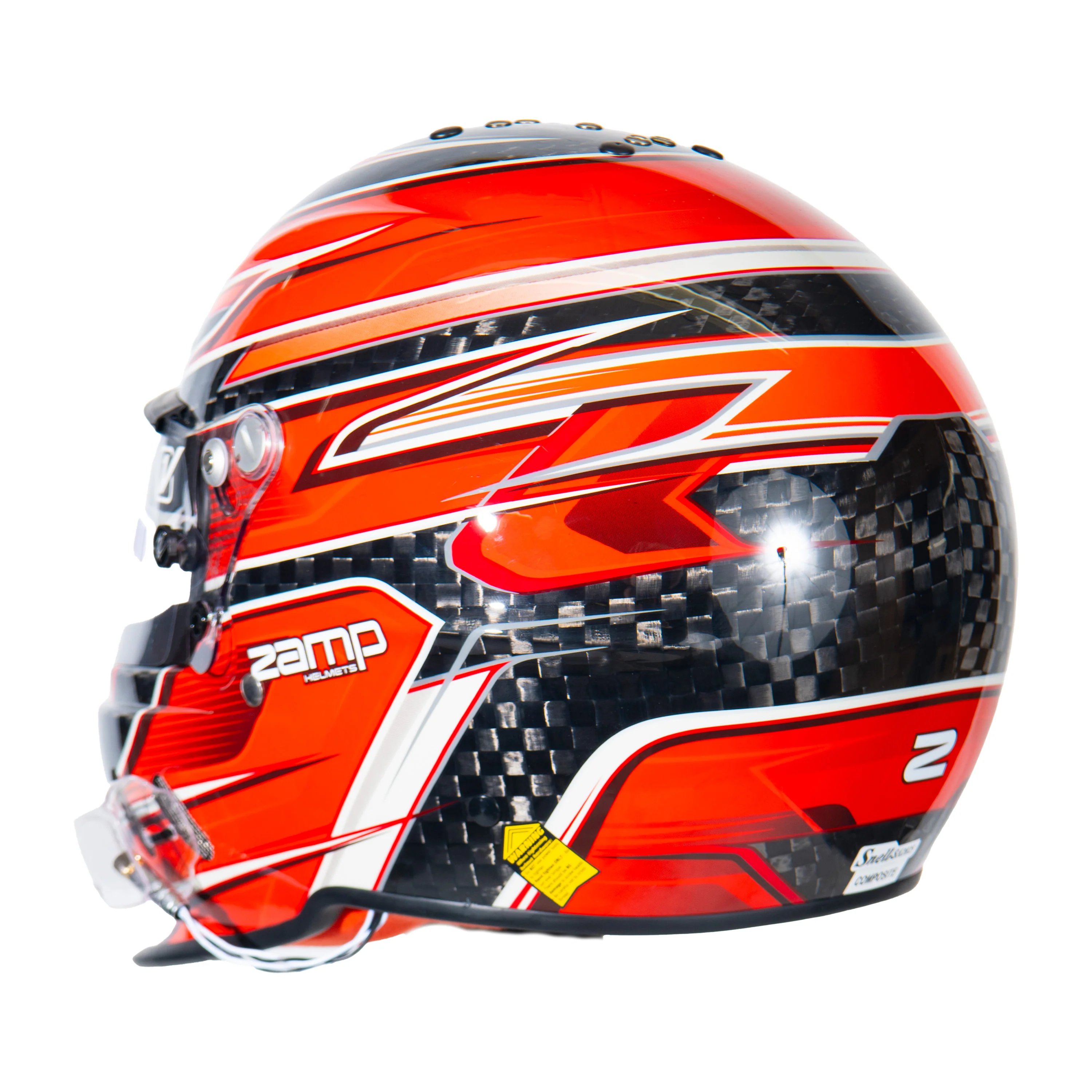 RZ-67 Pro Series-Carbon Fiber-Red Graphic Helmet - Image 3