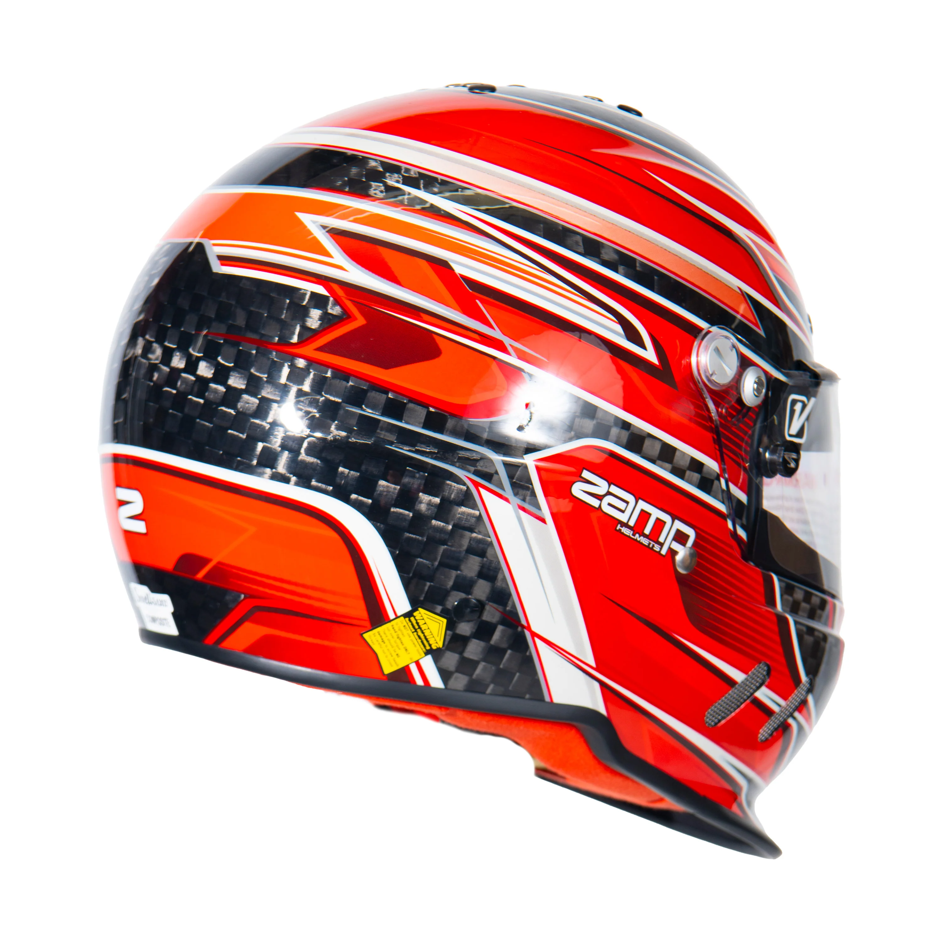 RZ-67 Pro Series-Carbon Fiber-Red Graphic Helmet - Image 4