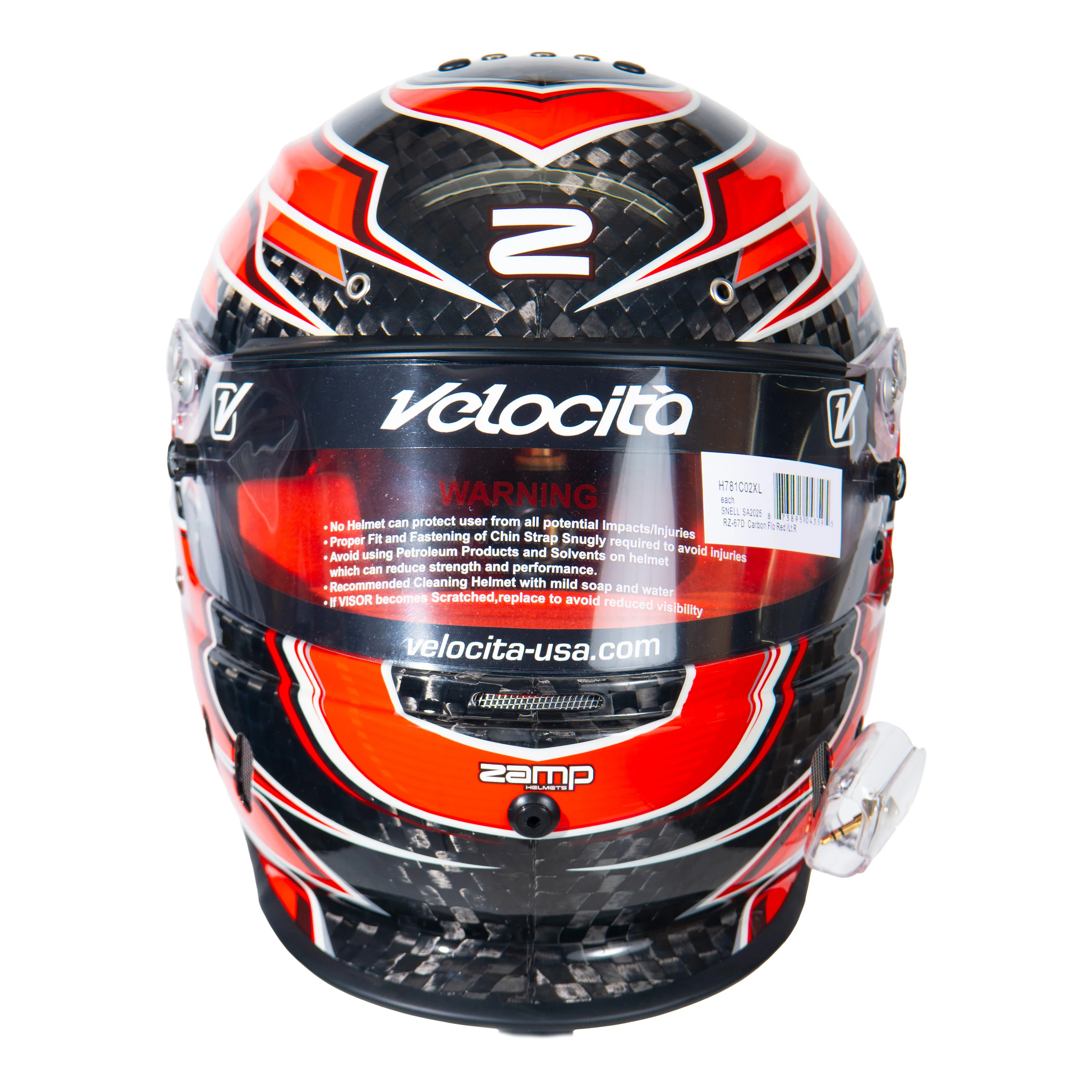 RZ-67 Pro Series-Carbon Fiber-Red Graphic Helmet - Image 7